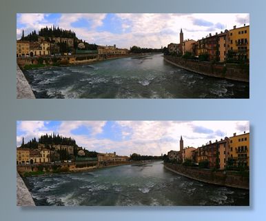 江，城市，维罗纳，水，阿迪杰，天空，云团，房屋