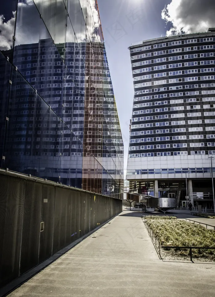 维也纳，建筑，建筑，镜像，外立面