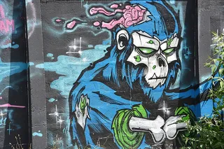 壁画，涂鸦，城市，彩绘的墙，城市