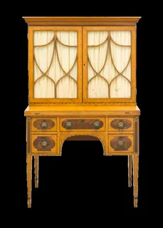 书桌，书桌，家具，古董，旧，檀木