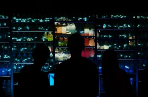 图像素材,都市夜景,香港维多利亚湾,灯,幻彩咏香江,梦想阴影剪影