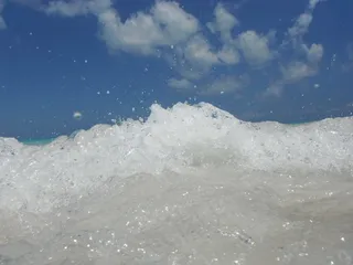 海洋，海，海滩，水，波，宏