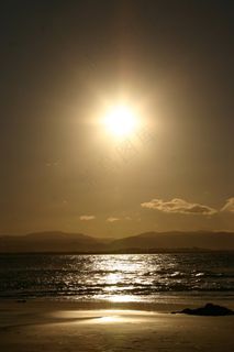 日落，海滩冲浪，水，海，冲浪，海洋，天空，太阳