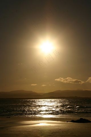 日落，海滩冲浪，水，海，冲浪，海洋，天空，太阳