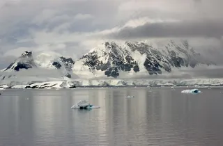 南极洲，大海，海洋，水，冬季，雪，冰，天空