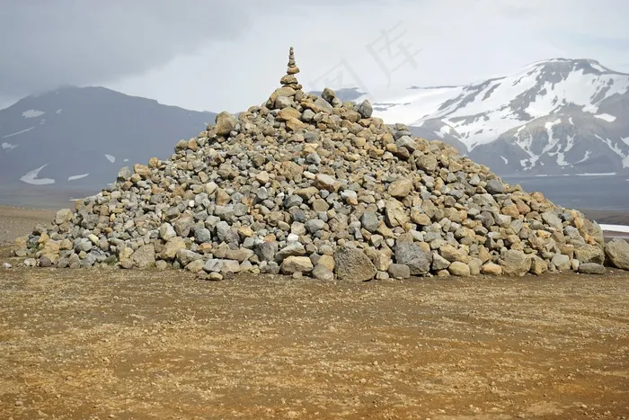 高原岛，高地，石头，山，石山