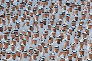 仪式，军事，军校生，制服，海军，人