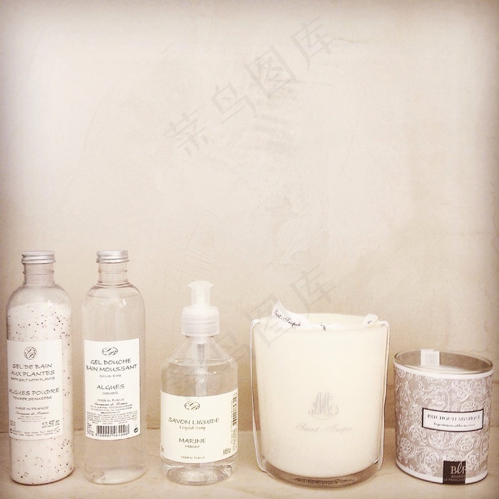 肥皂，浴室，产品，蜡烛，米色蜡烛