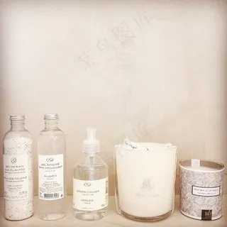 肥皂，浴室，产品，蜡烛，米色蜡烛