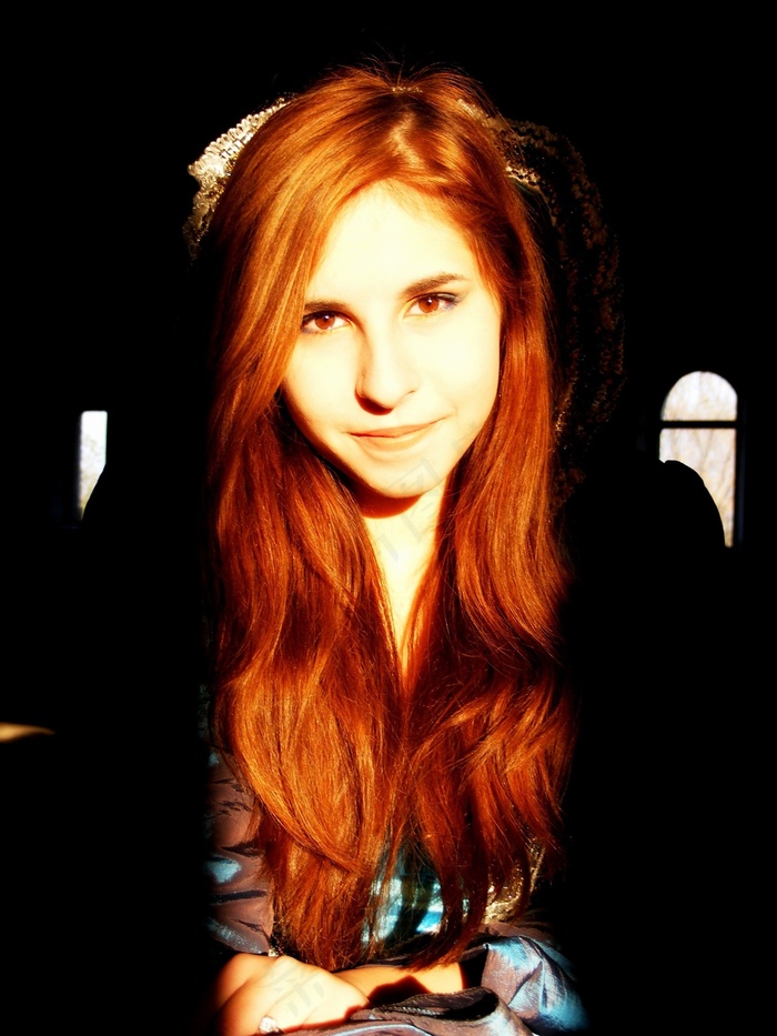 女孩，肖像，公主，故事，不错，轻，棕色