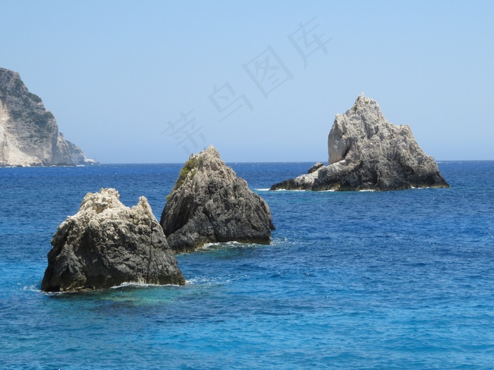 悬崖，海，水，岩石，海滩，岩岸，性质