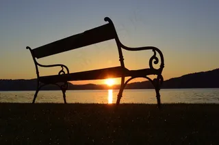 日出，湖，Morgenstimmung，景观，Morgenrot