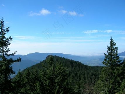 厄塞尔，展望，山，视图，远景