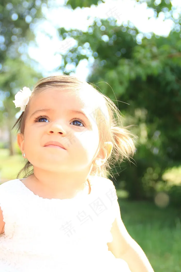 女孩，洗礼，白色，仪式，太阳晒，新鲜，漂亮