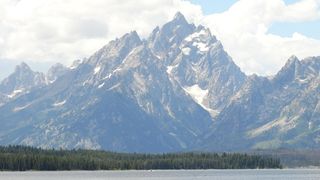 山，湖泊，天空，户外，风景，夏天，景色