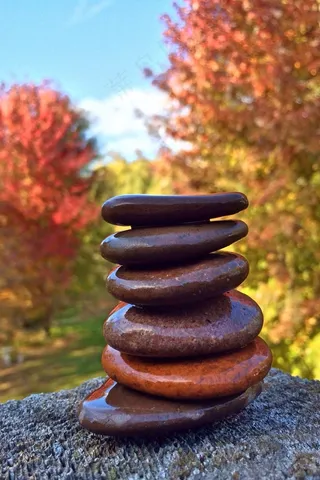 堆石头，平衡，放松，石头，禅宗，岩石