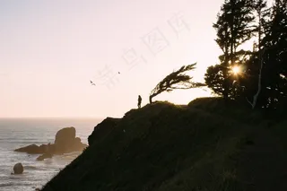 早上，海岸，海岸，海边，海洋，水，沧海，风