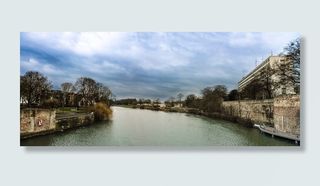 河，富尔达，房屋，云团，天空，架构，城市