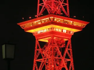 无线电塔，柏林，夜，红色，照明，照明