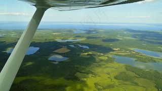 飞行，空中射击，明尼苏达州，米勒湖，飞行