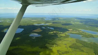 飞行，空中射击，明尼苏达州，米勒湖，飞行