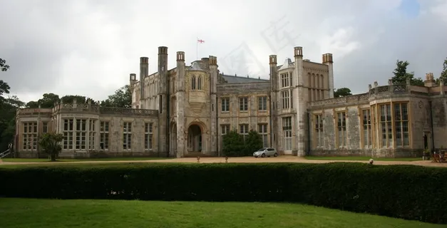 城堡,Highcliffe,庄严,如诗如画,英格兰 城堡,Highcliffe,庄严,如诗如画,英格兰