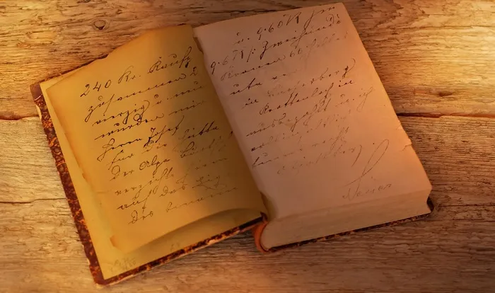 书，旧，古董，书页，字体，旧剧本