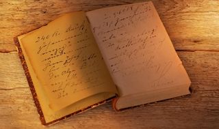 书，旧，古董，书页，字体，旧剧本