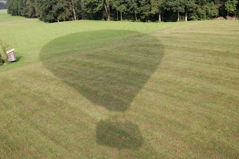 气球，着陆，热气球，天空，飞艇，阴影