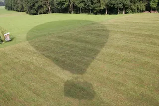 气球，着陆，热气球，天空，飞艇，阴影