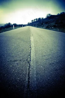 乡间小路，沥青，道路，焦油，场，树木，森林