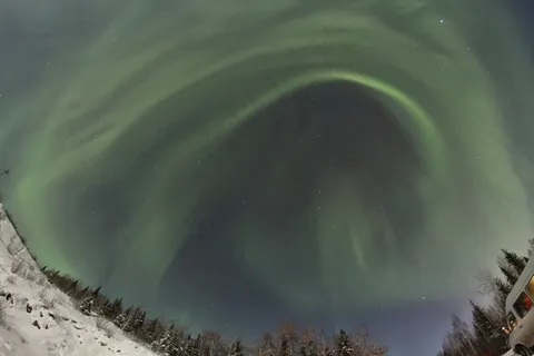 极光，阿拉斯加，北极，天体，雪，游览