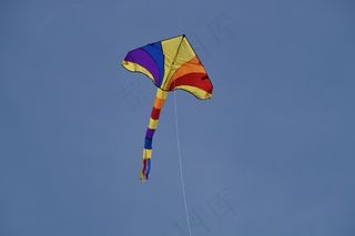 龙，玩具，飞，天空，多彩，蓝色，风筝上升