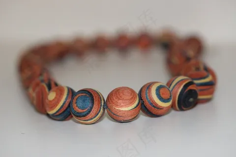 项链，珍珠项链，木珠，链，木链