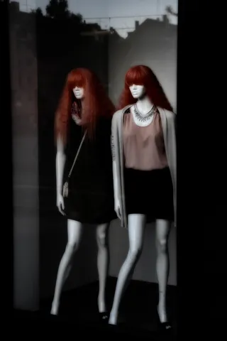 娃娃，窗户，假人，时尚，服装