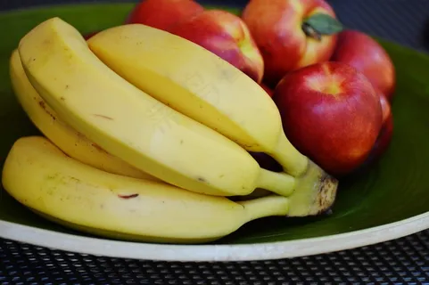 香蕉,油桃,水果,水果,食品,多汁 香蕉,油桃,水果,水果,食品,多汁
