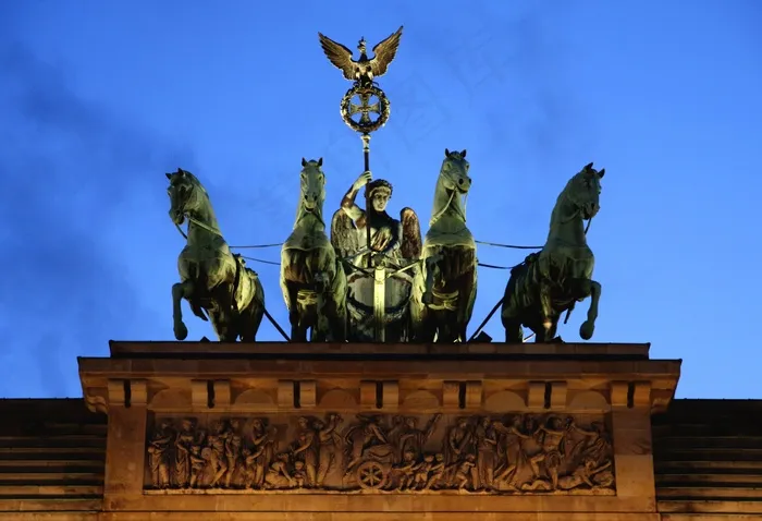 Quadriga，勃兰登堡门，柏林，地标