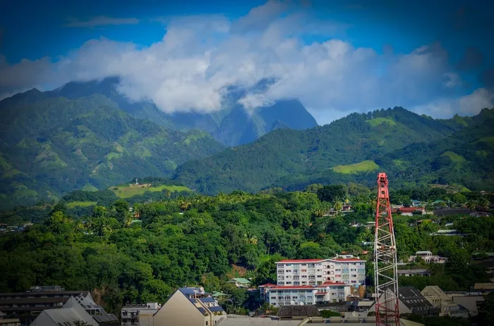 大溪地，山，景观，法属波利尼西亚