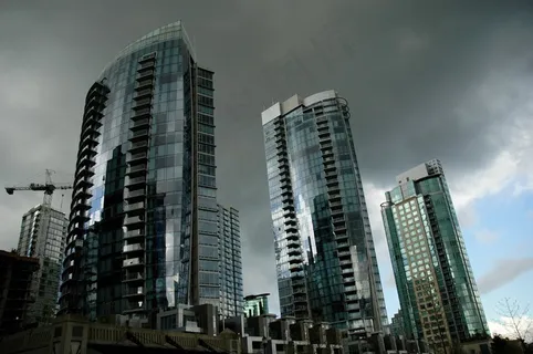 温哥华，摩天大楼，加拿大，不列颠哥伦比亚省，城市