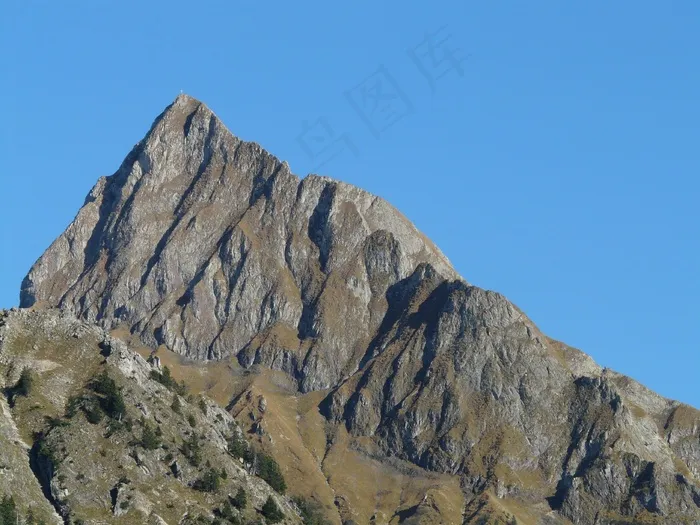 山峦,冰雪,峡谷,工艺品,三关口,山对晴朗的天空