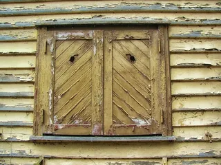 外立面，房子，首页，窗口，百叶窗，木材，木