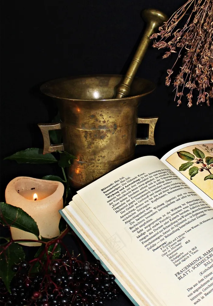 炼金术，医疗，自然疗法，治愈，祝福你，砂浆