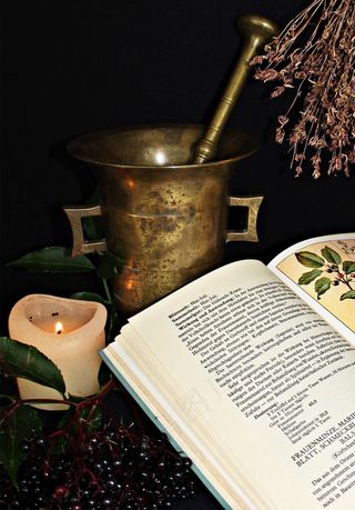 炼金术，医疗，自然疗法，治愈，祝福你，砂浆