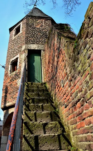 堡垒，架构，塔，楼梯，墙，老