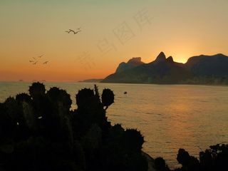 3月，海洋，海滩，Orla，Litoral，里约热内卢