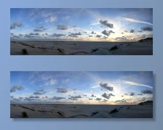 日落，全景，阿姆鲁姆，海滩，晚上，瓦登海