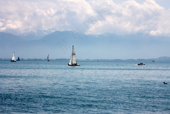 湖，引导，水，博登湖，性质，银行，船舶