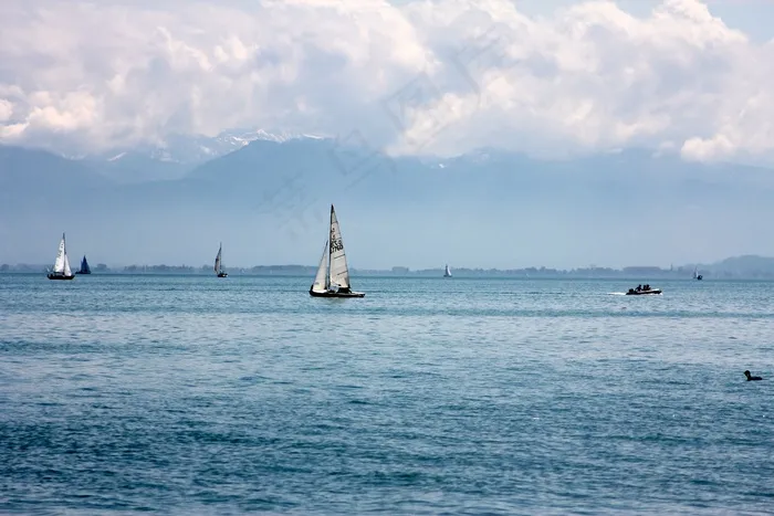 湖，引导，水，博登湖，性质，银行，船舶