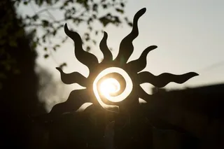 太阳，装饰，花园，反射