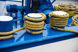 鹿特丹，Rijnhaven，船，船，电缆，绳索，修复